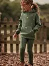Joules Lucas Embroidered 8211 Green Hoodie Girls Sweatshirts and Hoodies