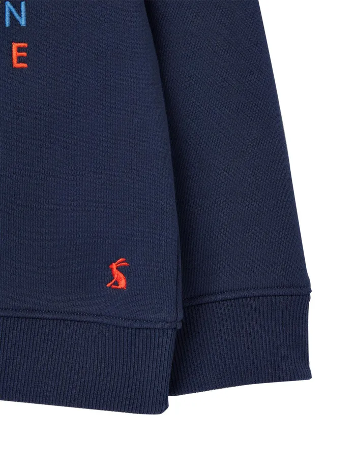 Joules Mackenzie 8211 Blue Artwork Sweatshirt Girls Sweatshirts and Hoodies