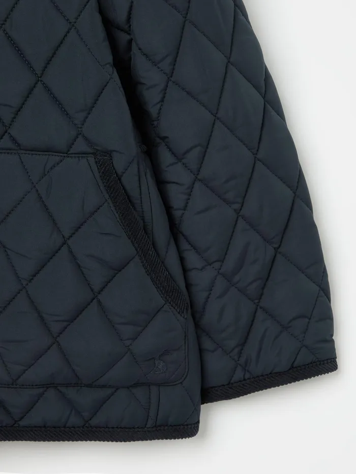 Joules Marsdale 8211 Navy Blue Quilted Coat Girls Coats and Jackets
