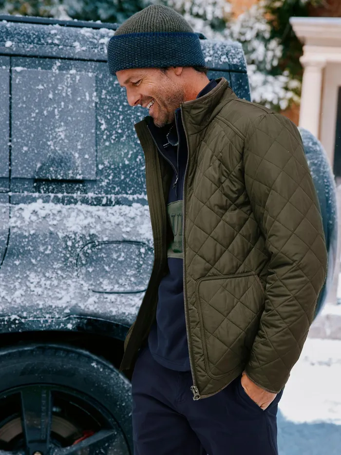 Joules Maynard 8211 Green Quilted Coat Men Coats and Jackets