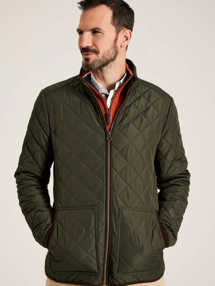 Joules Maynard 8211 Green Quilted Coat Men Coats and Jackets