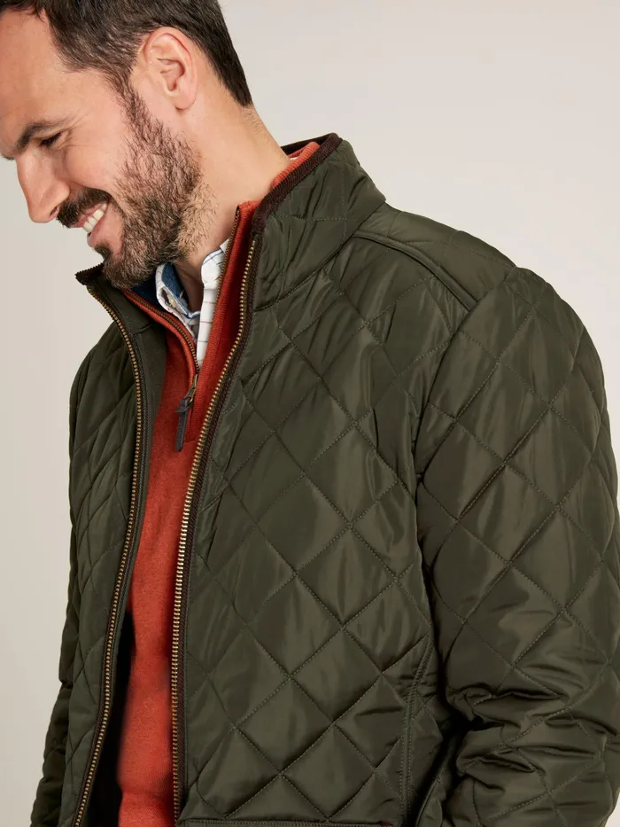 Joules Maynard 8211 Green Quilted Coat Men Coats and Jackets