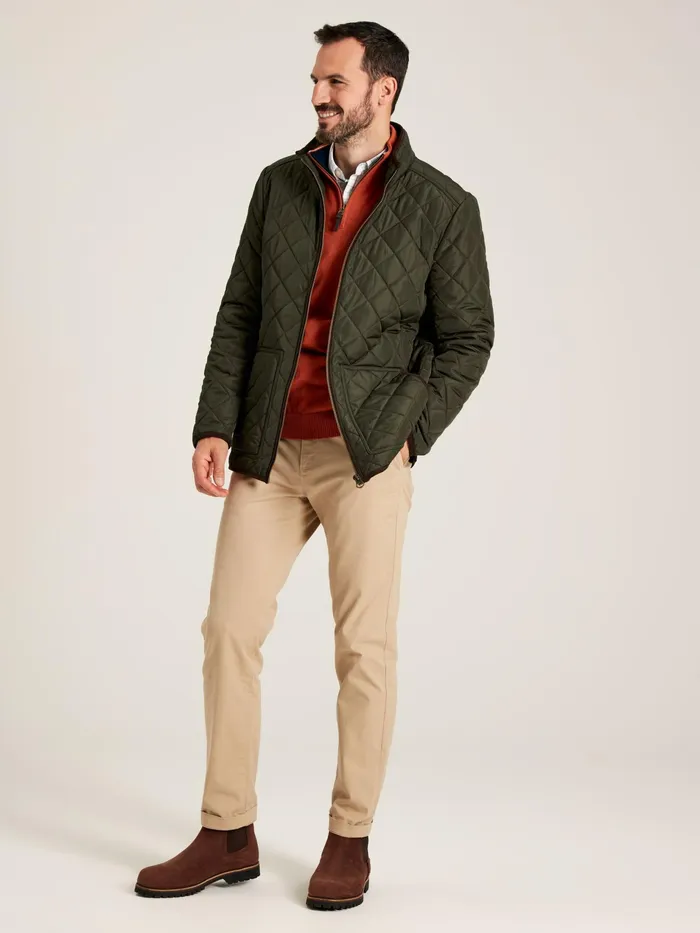 Joules Maynard 8211 Green Quilted Coat Men Coats and Jackets