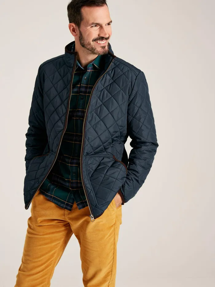 Joules Maynard 8211 Navy Quilted Coat Men Coats and Jackets
