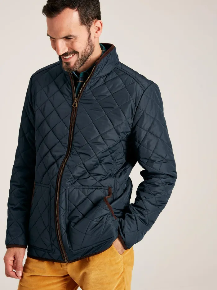 Joules Maynard 8211 Navy Quilted Coat Men Coats and Jackets