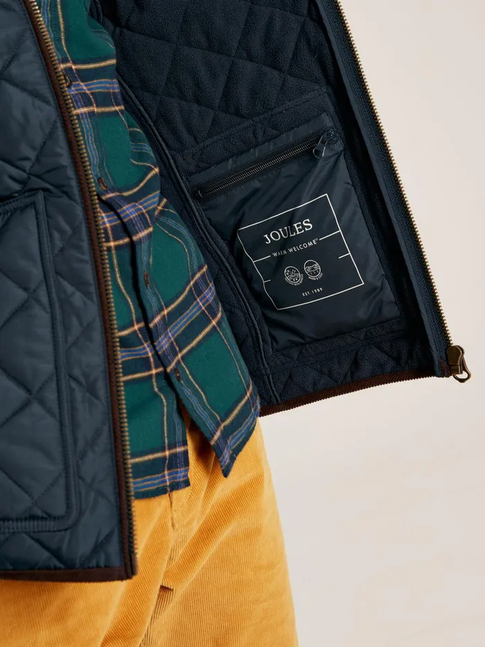 Joules Maynard 8211 Navy Quilted Coat Men Coats and Jackets