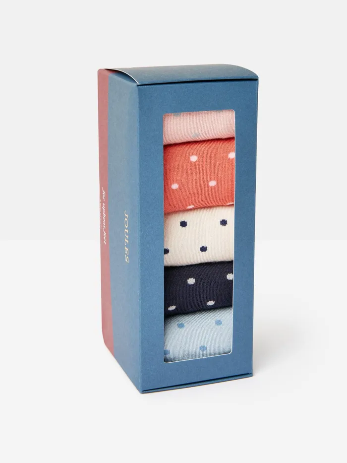 Joules Multi Socks 5 Pack Women Socks and Tights