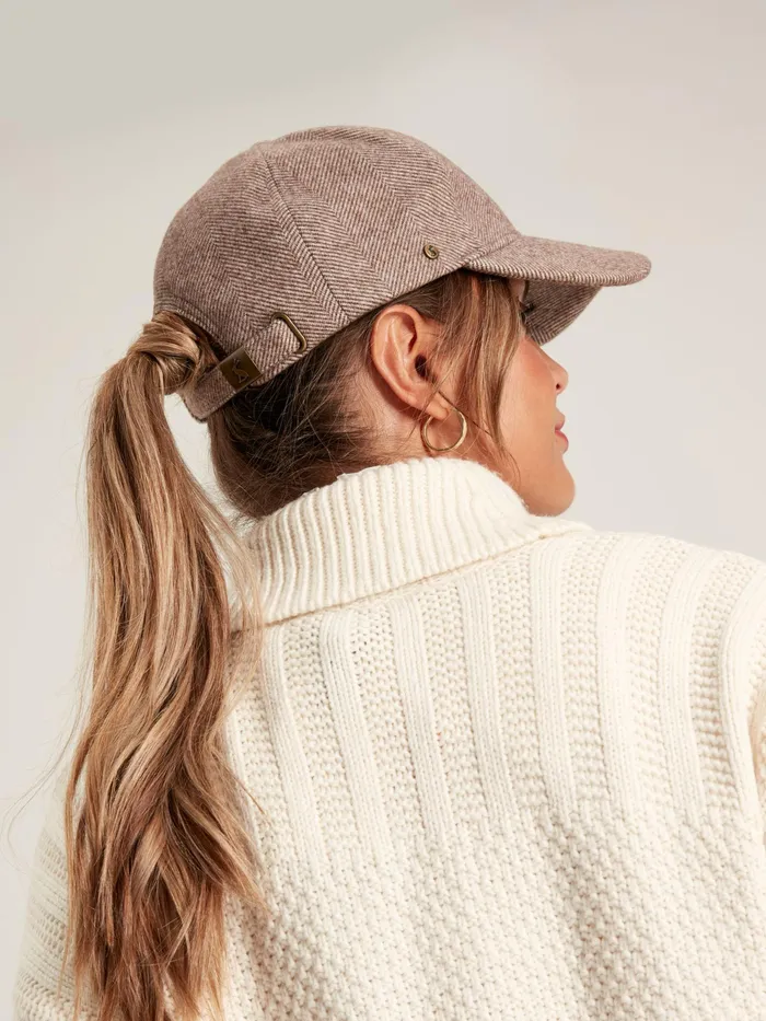 Joules Neutral Tweed Cap Women Hats