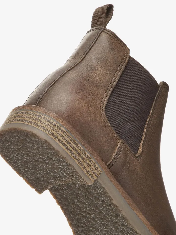 Joules Next Brown Warm Lined Leather Chelsea Boots Boys Boots