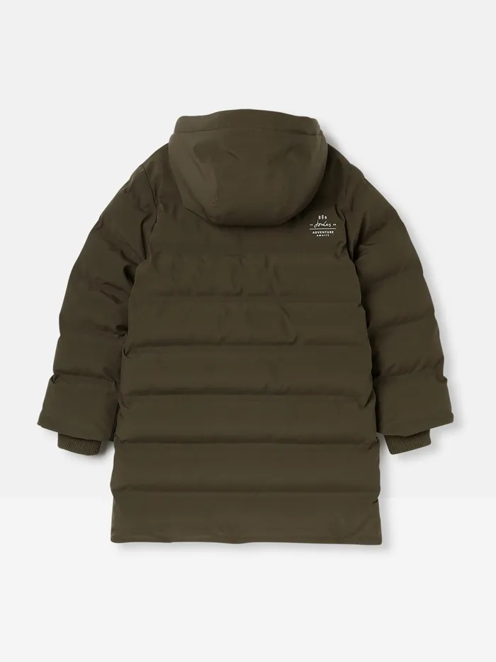 Joules Padwell 8211 Green Waterproof Padded Coat Boys Coats and Jackets