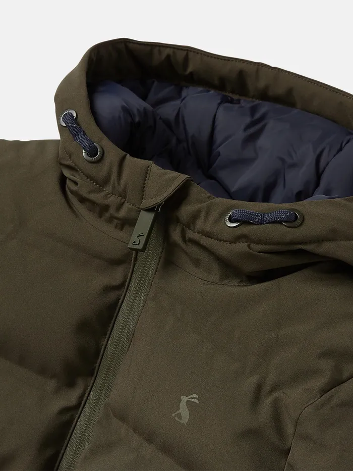 Joules Padwell 8211 Green Waterproof Padded Coat Boys Coats and Jackets