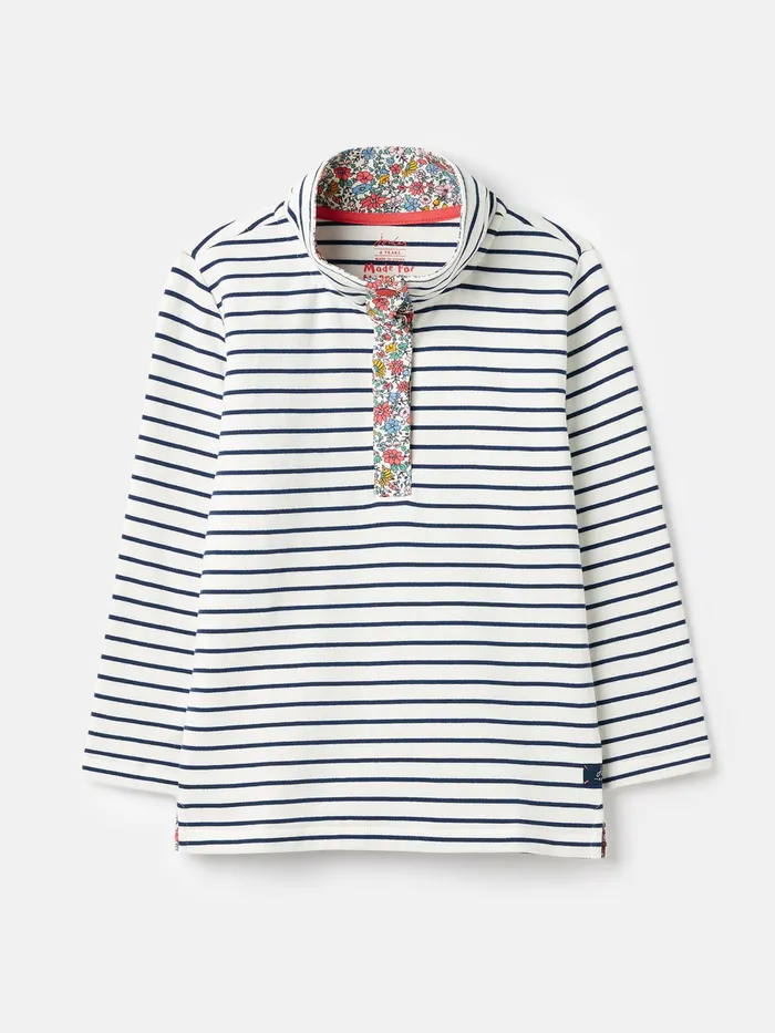 Joules Saunton 8211 White Sweatshirt Girls Sweatshirts and Hoodies