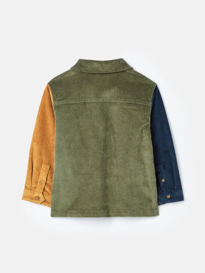 Joules Sean 8211 Multi Oversized Cord Hotchpotch Shirt Boys Tops and Tshirts
