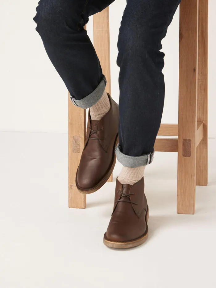 Joules Tan Brown Desert Boots Men Boots
