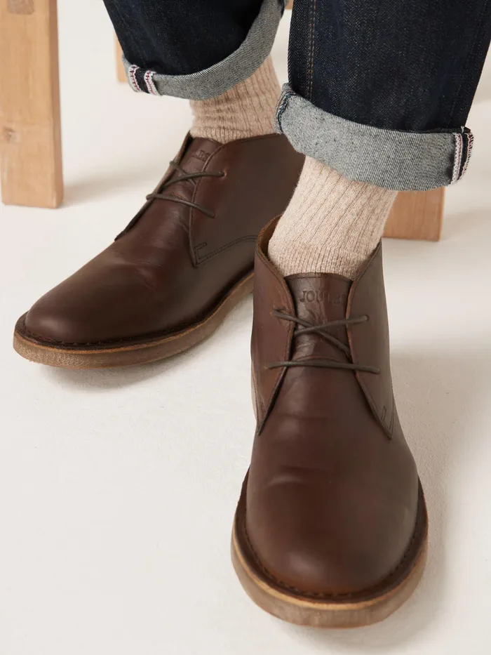 Joules Tan Brown Desert Boots Men Boots