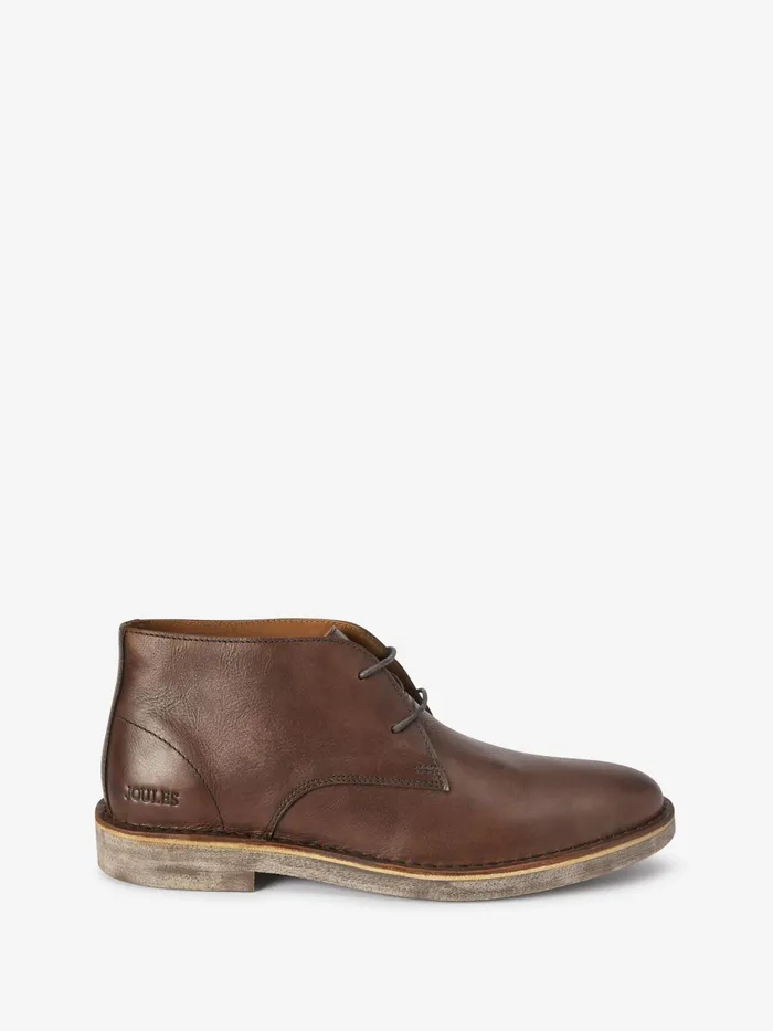 Joules Tan Brown Desert Boots Men Boots