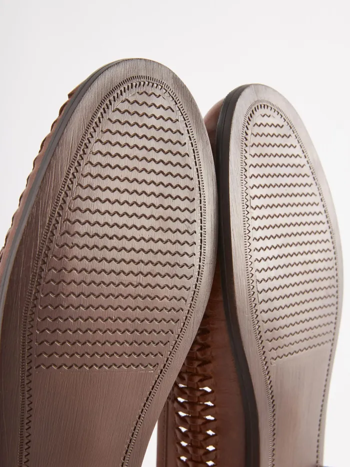 Joules Tan Brown Leather Weave Loafers Men Shoes Joules Tan Brown Leather Weave Loafers Men Shoes