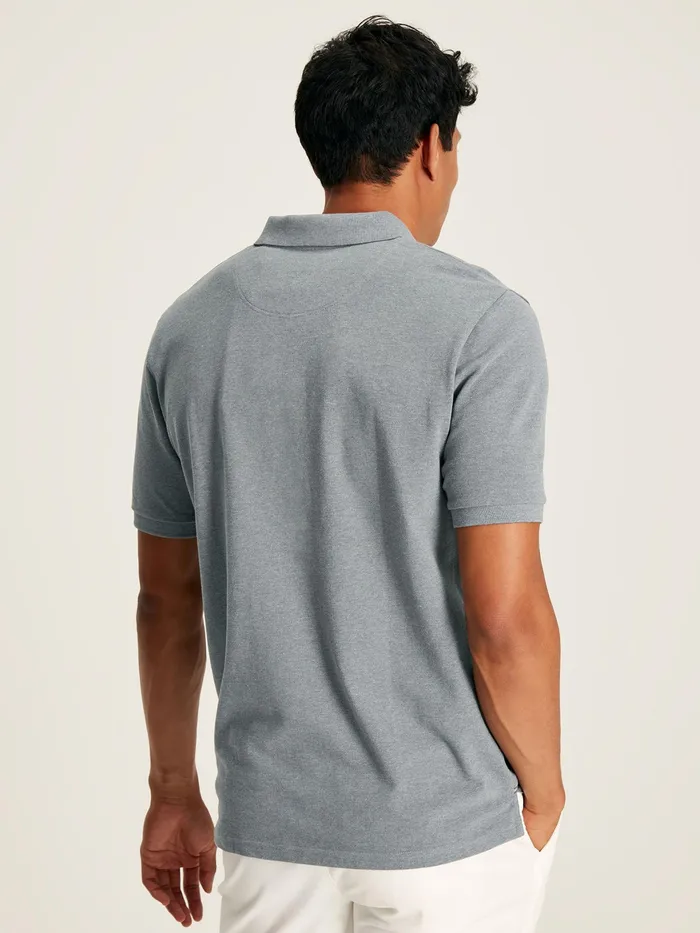 Joules Woody 8211 Grey Classic Fit Polo Shirt Men Tops and Tshirts