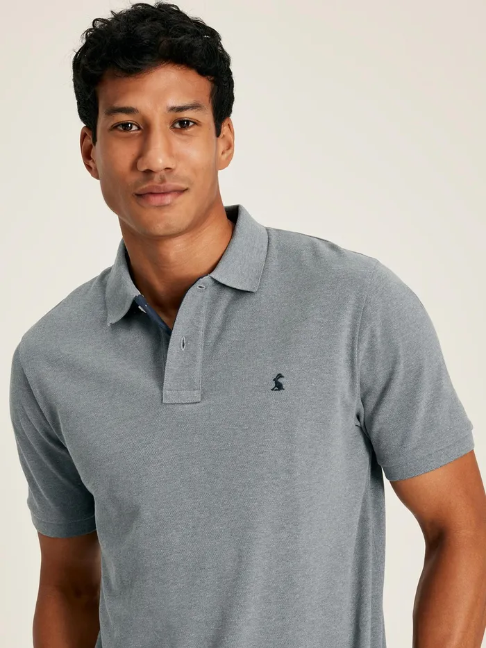 Joules Woody 8211 Grey Classic Fit Polo Shirt Men Tops and Tshirts