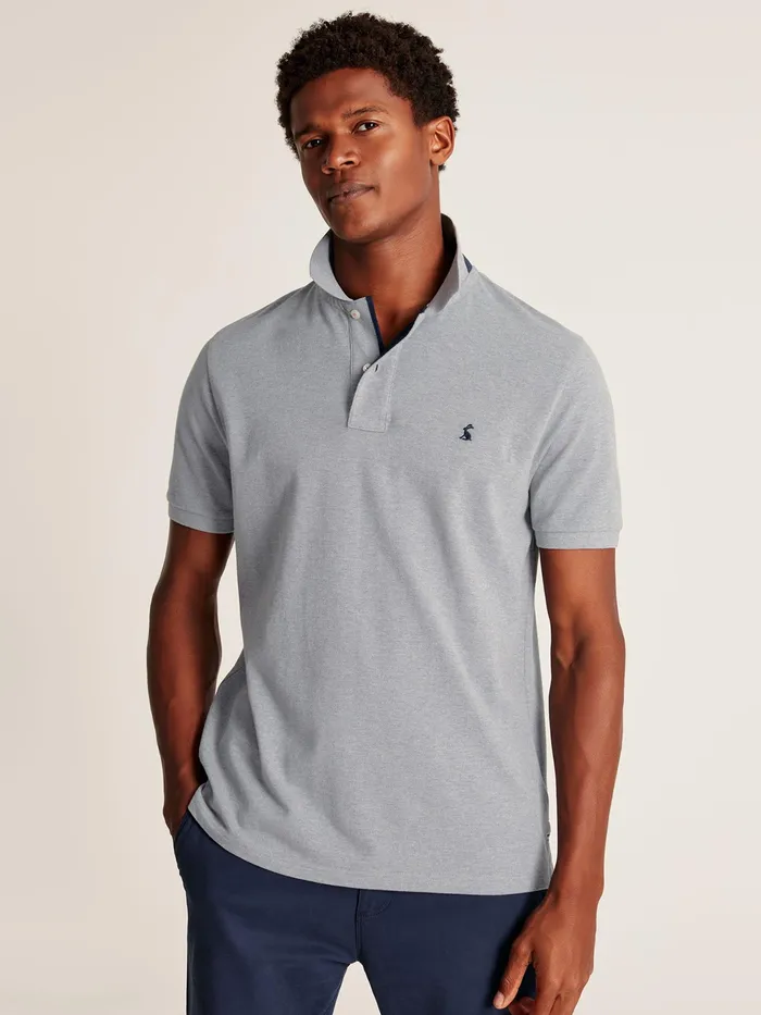 Joules Woody 8211 Grey Polo Shirt Men Tops and Tshirts