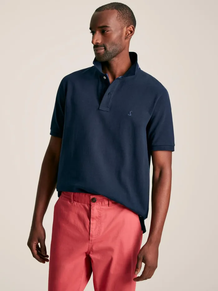 Joules Woody 8211 Navy Classic Fit Polo Shirt Men Tops and Tshirts