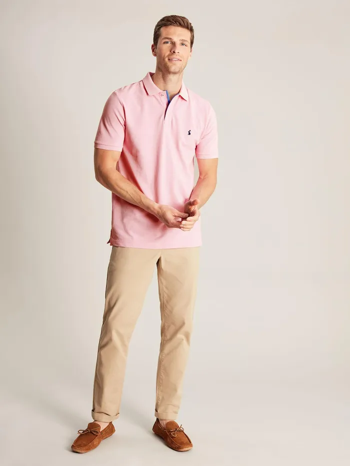 Joules Woody 8211 Pink Polo Shirt Men Tops and Tshirts