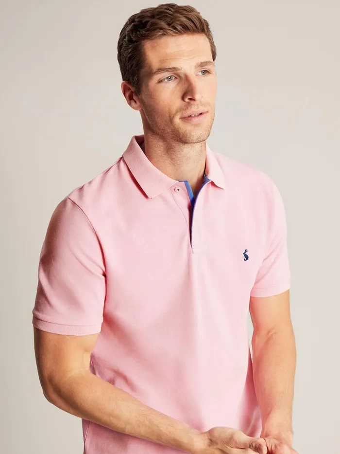 Joules Woody 8211 Pink Polo Shirt Men Tops and Tshirts