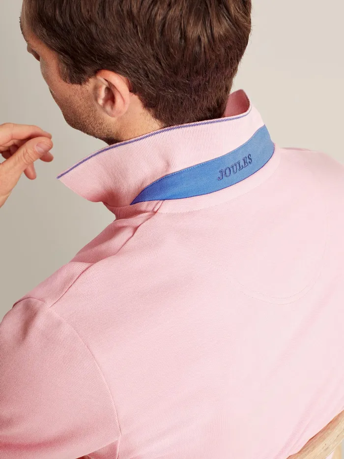 Joules Woody 8211 Pink Polo Shirt Men Tops and Tshirts