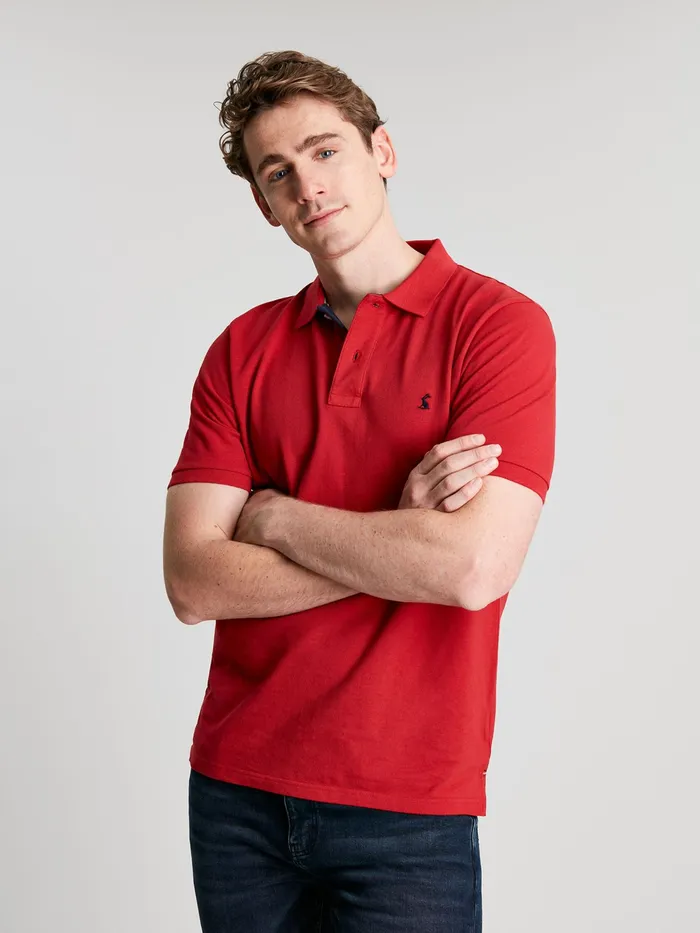 Joules Woody 8211 Red Polo Shirt Men Tops and Tshirts