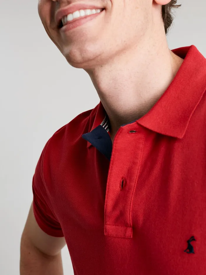 Joules Woody 8211 Red Polo Shirt Men Tops and Tshirts