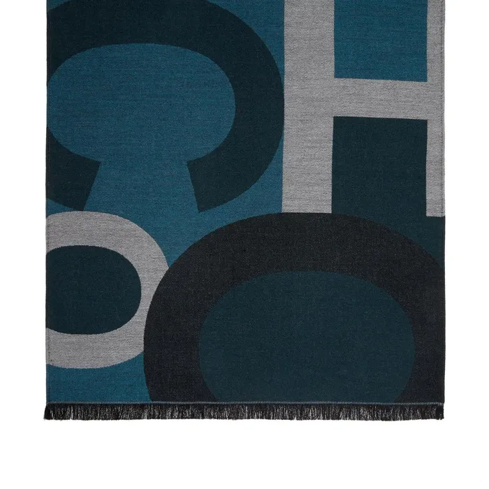 Jude Dark Green Woven Wool Scarf S800 Dark Green Men JIMMY CHOO Scarf
