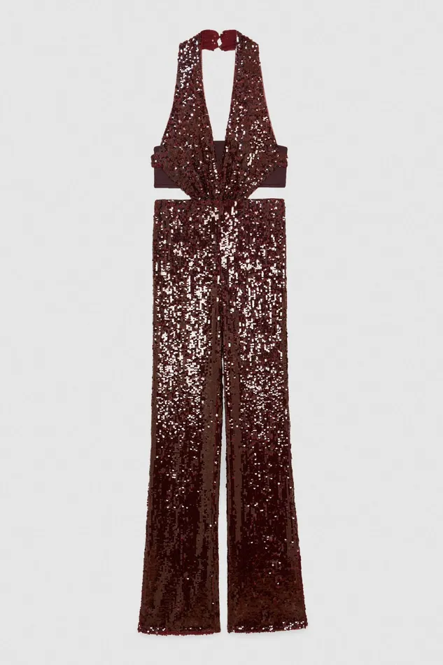 Jumpsuits Women Patrizia Pepe Sequin Tulle Jumpsuit Martian Red