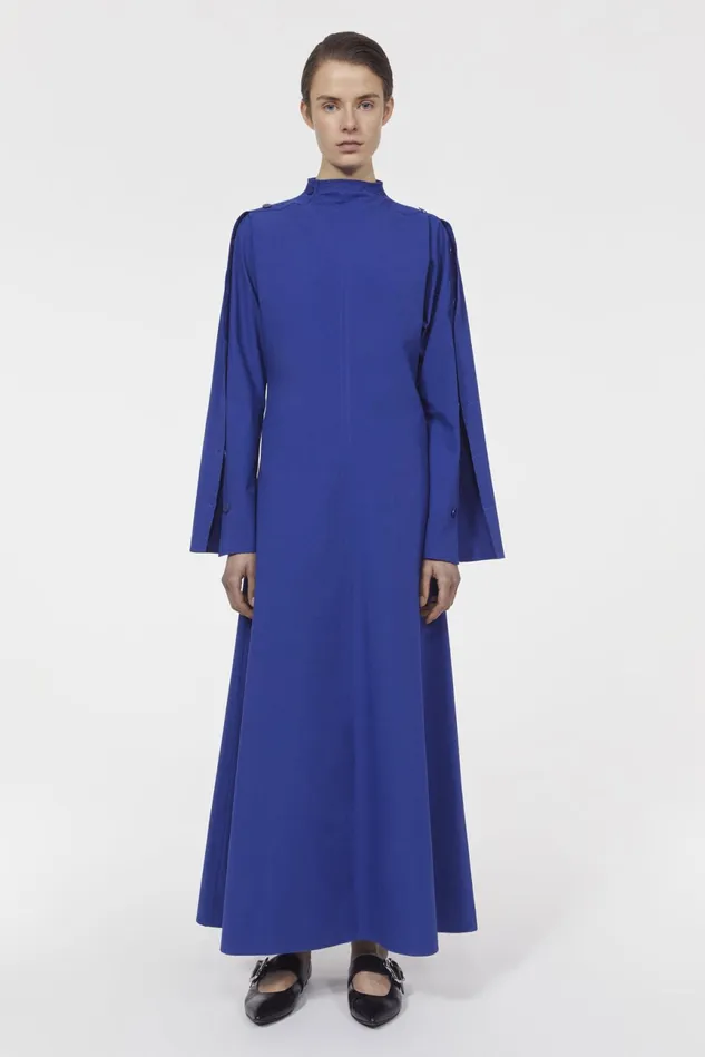 Kathr Cotton Dress Workwear Blue Women Rodebjer Dresses and Caftans