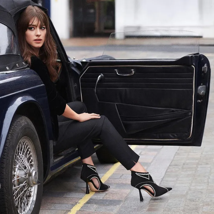 Kendrix 100 Black Ankle Booties With Embroidery Blackwhite Women JIMMY CHOO Boots