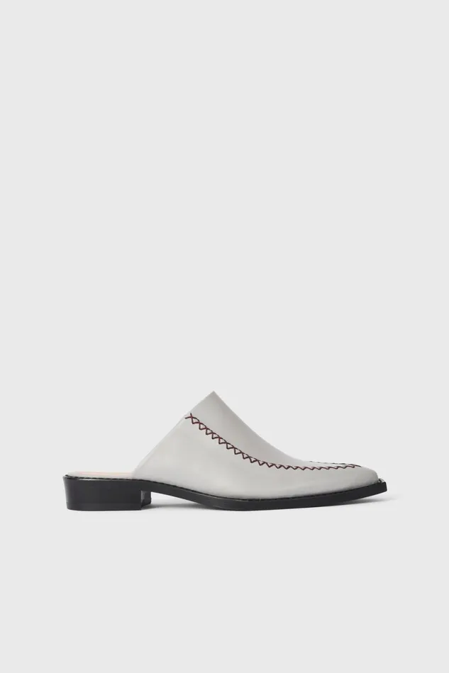 Klinte Mules Light Grey Women Rodebjer Shoes