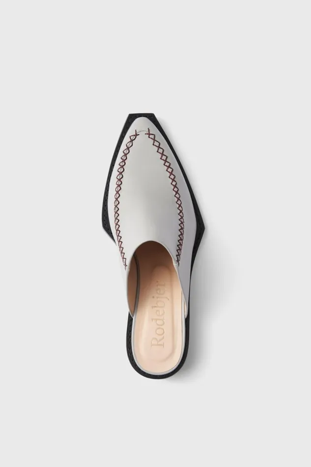 Klinte Mules Light Grey Women Rodebjer Shoes