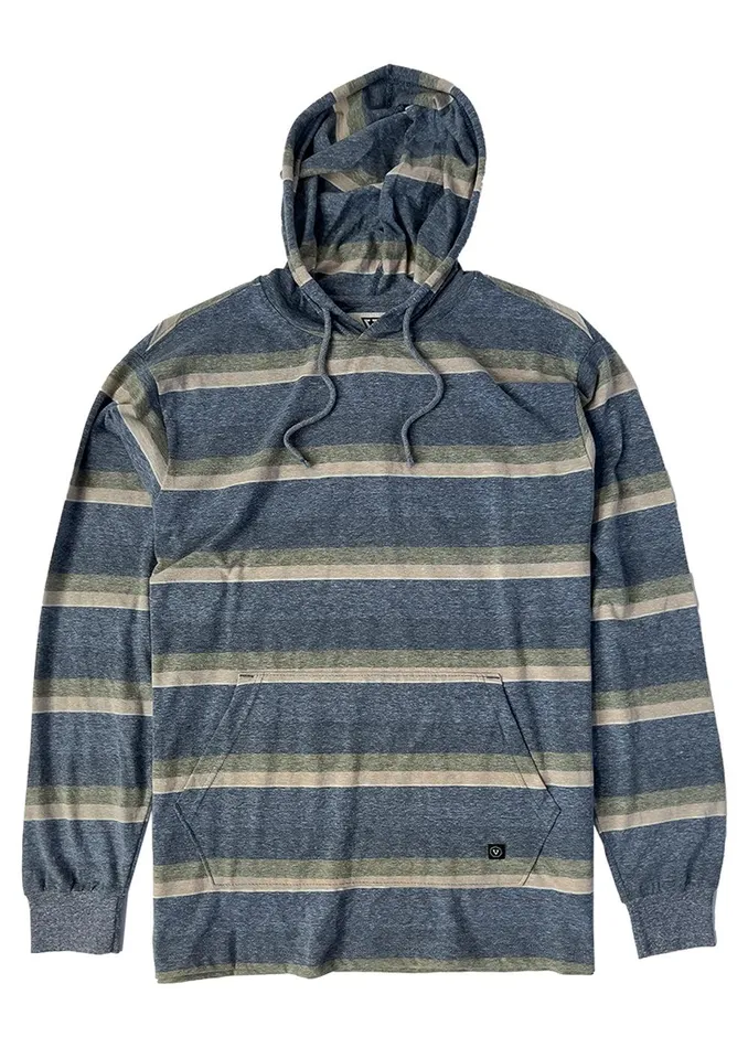 Knit Tees Men Vissla Boosted Po Hoodie Dark Denim Heather