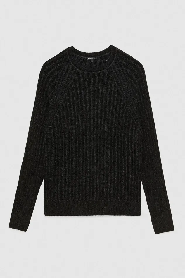 Knitwear Men Patrizia Pepe LongSleeved Ribbed Sweater Nerogrigio