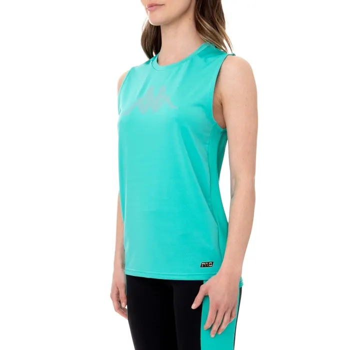 Kombat Bucrel Active Tank 8211 Green Green Kappa Womens Tanks and Bras