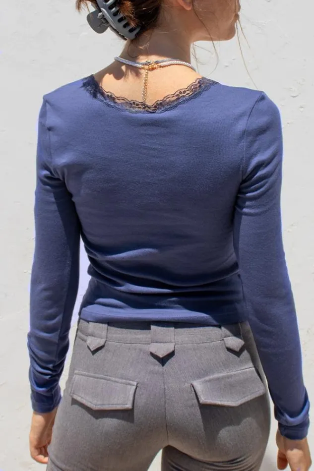 Lace TShirt Women Subdued Tees