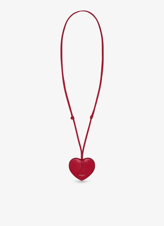 Lacquer Red LE CUR BELL KEY HOLDER IN CALFSKIN Women Alaa Small Leather Goods Lacquer Red LE CUR BELL KEY HOLDER IN CALFSKIN Women Alaa Small Leather Goods