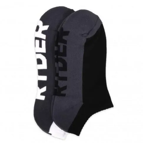 Ladies Socks 2 Pack 8211 BlackGrey and WhiteGrey Women Ryderwear Socks