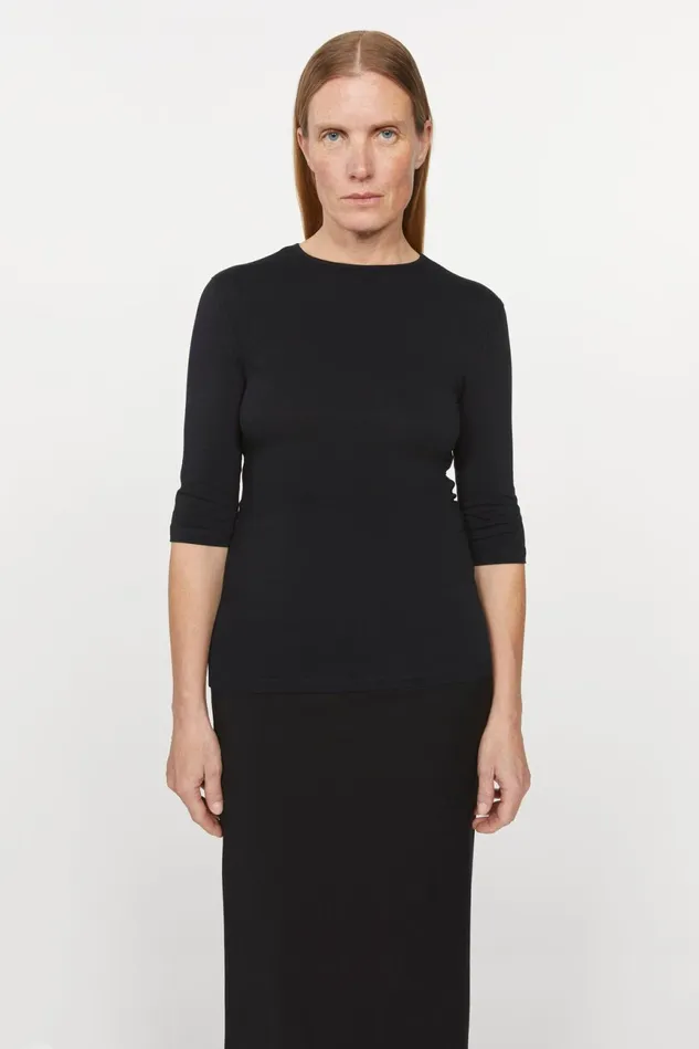 Lancelot Fitted Top Black Women Rodebjer Tops