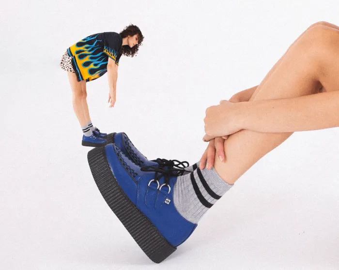 Lazuli Blue TUKskin Mondo Creeper Men TUK Shoes Vegan Lazuli Blue TUKskin Mondo Creeper Men TUK Shoes Vegan