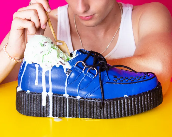 Lazuli Blue TUKskin Mondo Creeper Men TUK Shoes Vegan Lazuli Blue TUKskin Mondo Creeper Men TUK Shoes Vegan