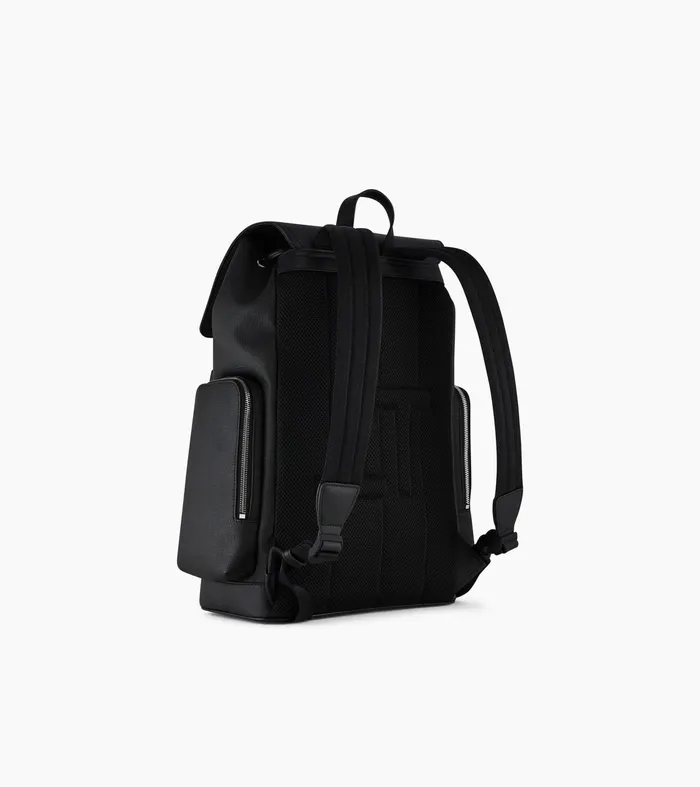 Le Tanneur Backpacks MenWomen Backpack With Flap Closure In Coated Canvas Black