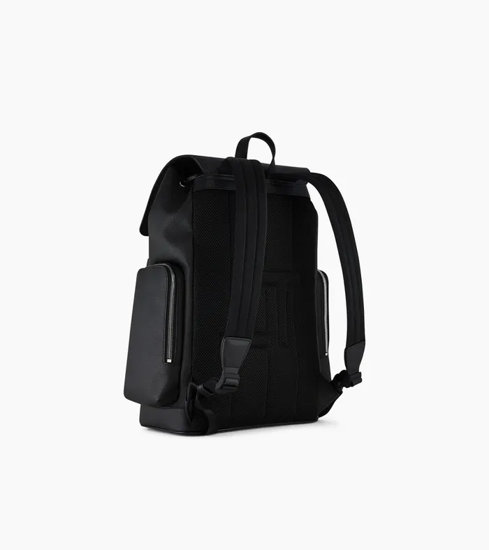 Le Tanneur Backpacks MenWomen Backpack With Flap Closure In Coated Canvas Black