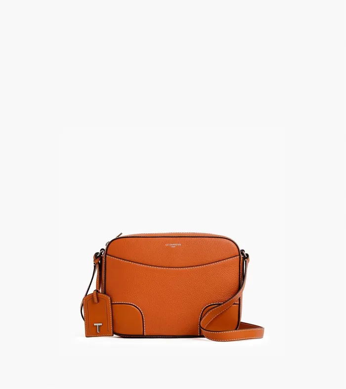 Le Tanneur Crossbody Bags Women Medium Shoulder Bag In Smooth Grained Leather Brown Tan Le Tanneur Crossbody Bags Women Medium Shoulder Bag In Smooth Grained Leather Brown Tan