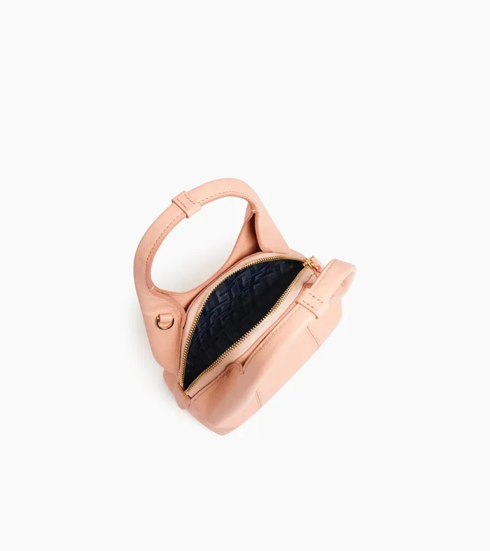 Le Tanneur Crossbody Bags Women Mini Handbag In Grained Leather Powder Pink
