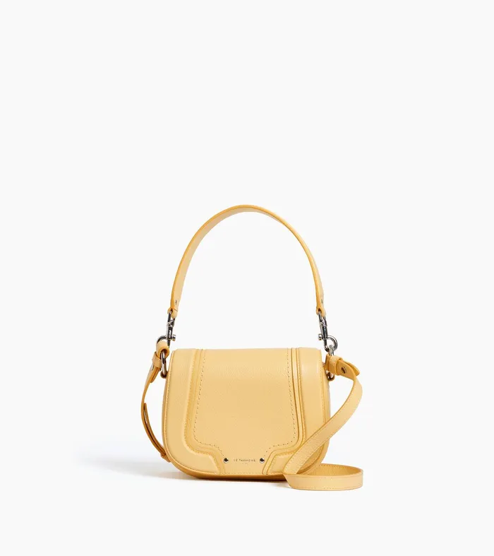 Le Tanneur Crossbody Bags Women Small Crossbody Bag In Grained Leather Aurora Yellow Le Tanneur Crossbody Bags Women Small Crossbody Bag In Grained Leather Aurora Yellow